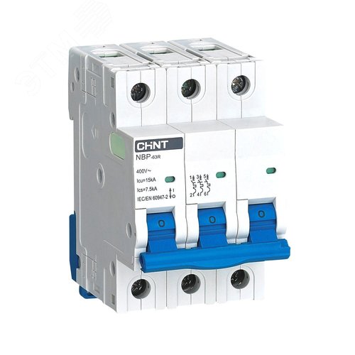 Изображение товара Выключатель автоматический 3P 16А 8In 15кА NBP-63R (шт)