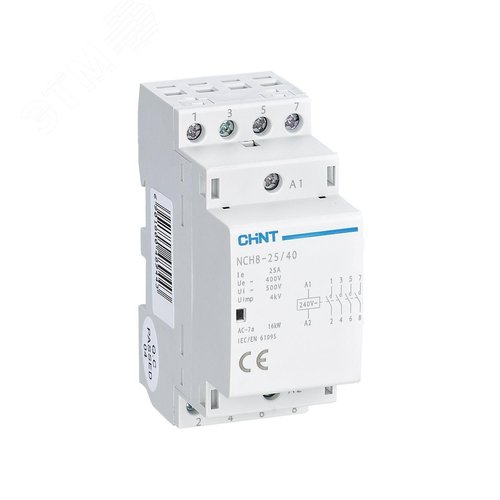 Изображение товара Контактор модульный NCH8-25/40 25А 4НО AC24В, 50Гц (R) (шт)
