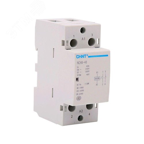 Изображение товара Контактор модульный NCH8-40/11 40А 1НЗ+1НО AC220/230В, 50Гц (R) (шт)