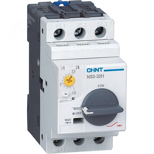 Изображение товара Выключатель автоматический защиты двигателя 6-10А с поворотной ручкой (R) NS2-32H (шт)