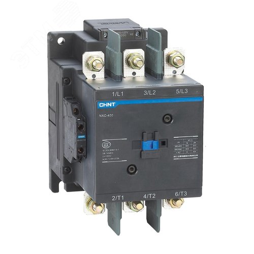 Изображение товара Контактор NXC-400 3P 400A 2НО+2НЗ катушка 220-240В AC/DC 50Гц (шт)
