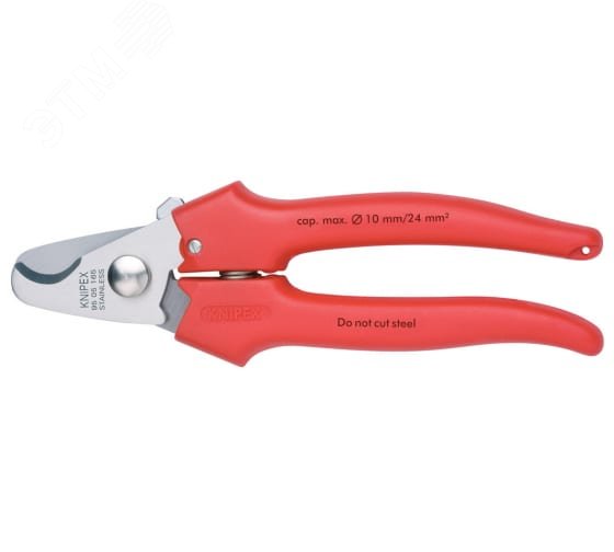 Изображение товара Кабелерез с пружиной резак для кабелей 10мм и 24мм KNIPEX