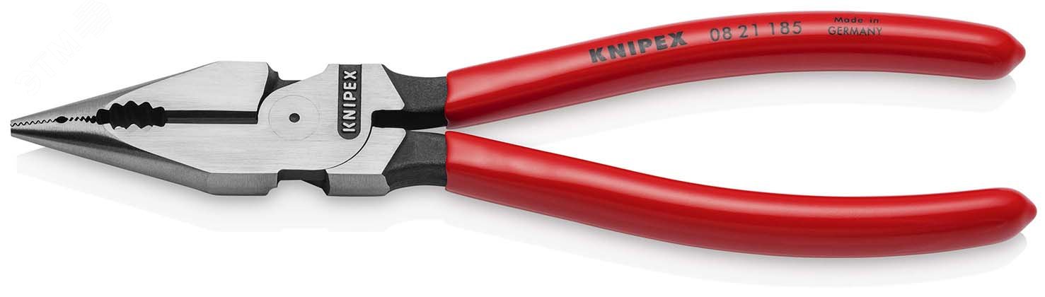 Изображение товара Плоскогубцы комбинированные остроконечные 185 мм KNIPEX с удлиненными губками