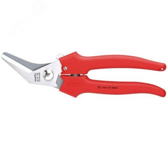 Изображение товара Ножницы комбинированные рез картона пластмассы фольги алюминиевой латунной и медной лезвия под углом 40° L-185 мм хирургическая нержавеющая сталь (шт)