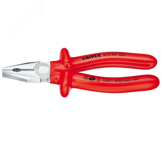 Изображение товара Плоскогубцы комбинированные VDE 1000V для резки и захвата проволоки кабелей