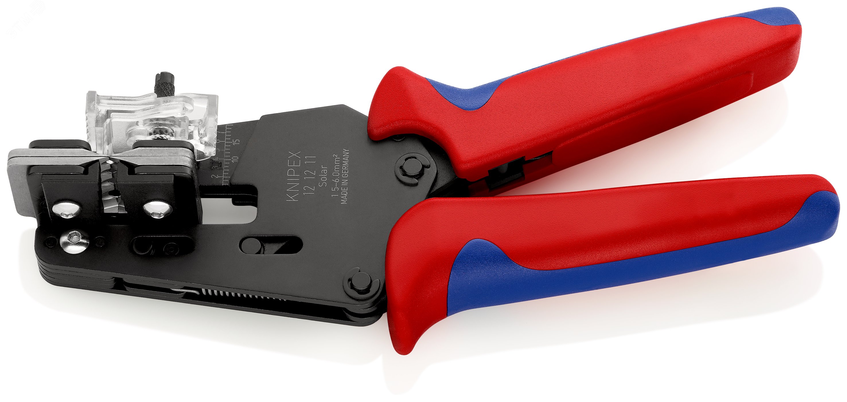 Стриппер прецизионный со сменными фасонными ножами для ПТФЭ силикона Radox KapTon зачистка 15 25 4 6мм (AWG 15-10) L=195мм 2-компонентные рукоятки KN-121211 KNIPEX - превью 2