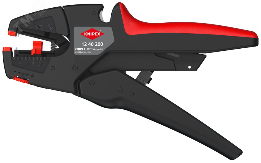 Изображение товара Самонастраивающийся стриппер KNIPEX evostrip для кабелей 0.03-10 мм2