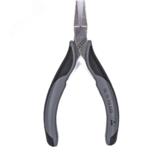 Изображение товара Плоскогубцы ЕSD захватные антистатические для электроники L-115 мм 2-компонентные рукоятки (шт)