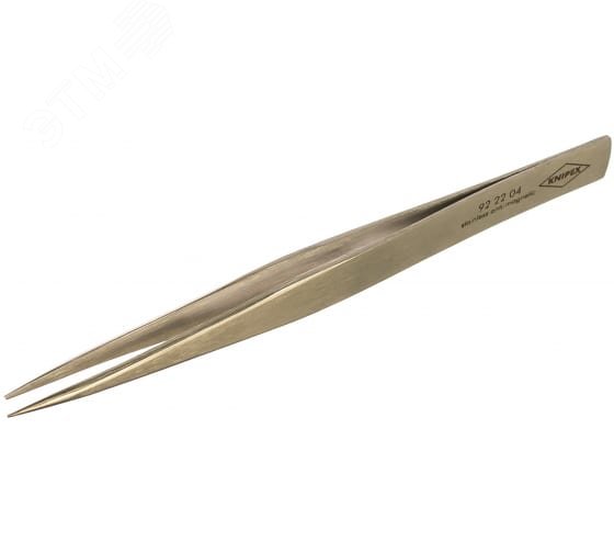 Изображение товара Прецизионный захватный пинцет из нержавеющей стали 155 мм заостренные губки