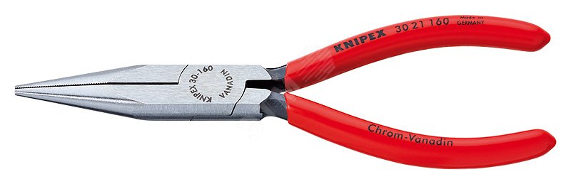 Изображение товара Длинногубцы плоскокруглые рифлённые 42 мм KNIPEX высокопрочные