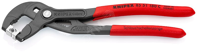 Изображение товара Щипцы для хомутов с защёлкой L-180 мм KNIPEX профессиональный инструмент
