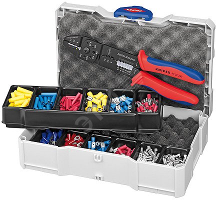 Изображение товара Набор контактных гильз и инструментов KNIPEX для обжиговых работ