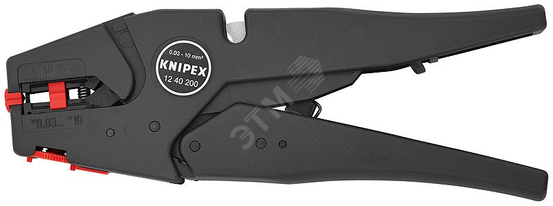 Стриппер самонастраивающийся со сменными ножами зачистка 003-10мм (AWG 32-7) резка - кабеля одножильные 6мм многожильные 10мм ограничитель длины 3-18мм L=200мм пластиковые рукоятки блистер