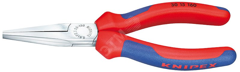 Изображение товара Длинногубцы плоские рифлённые губки 465 мм KNIPEX
