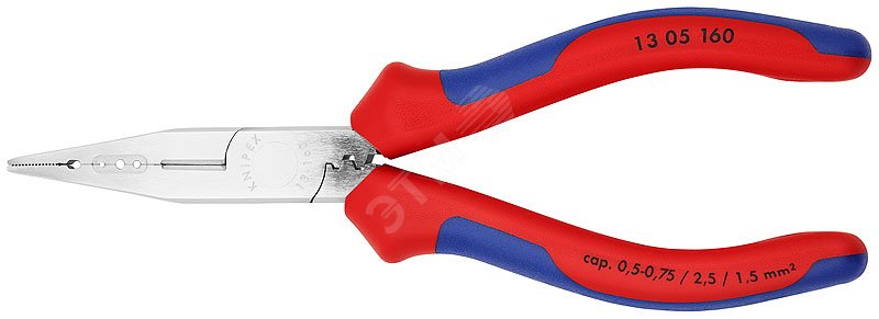 Изображение товара Качественные электроплоскогубцы KNIPEX для монтажа и резки проводов 160 мм