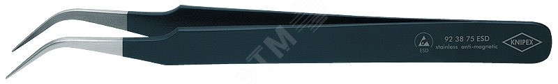 Изображение товара Пинцет ESD захватный KNIPEX прецизионный гладкие 120 мм