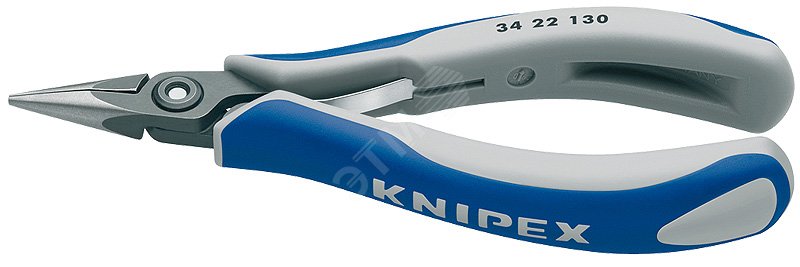 Изображение товара Прецизионные плоскогубцы захватные для электроники вороненые 135 мм (шт)