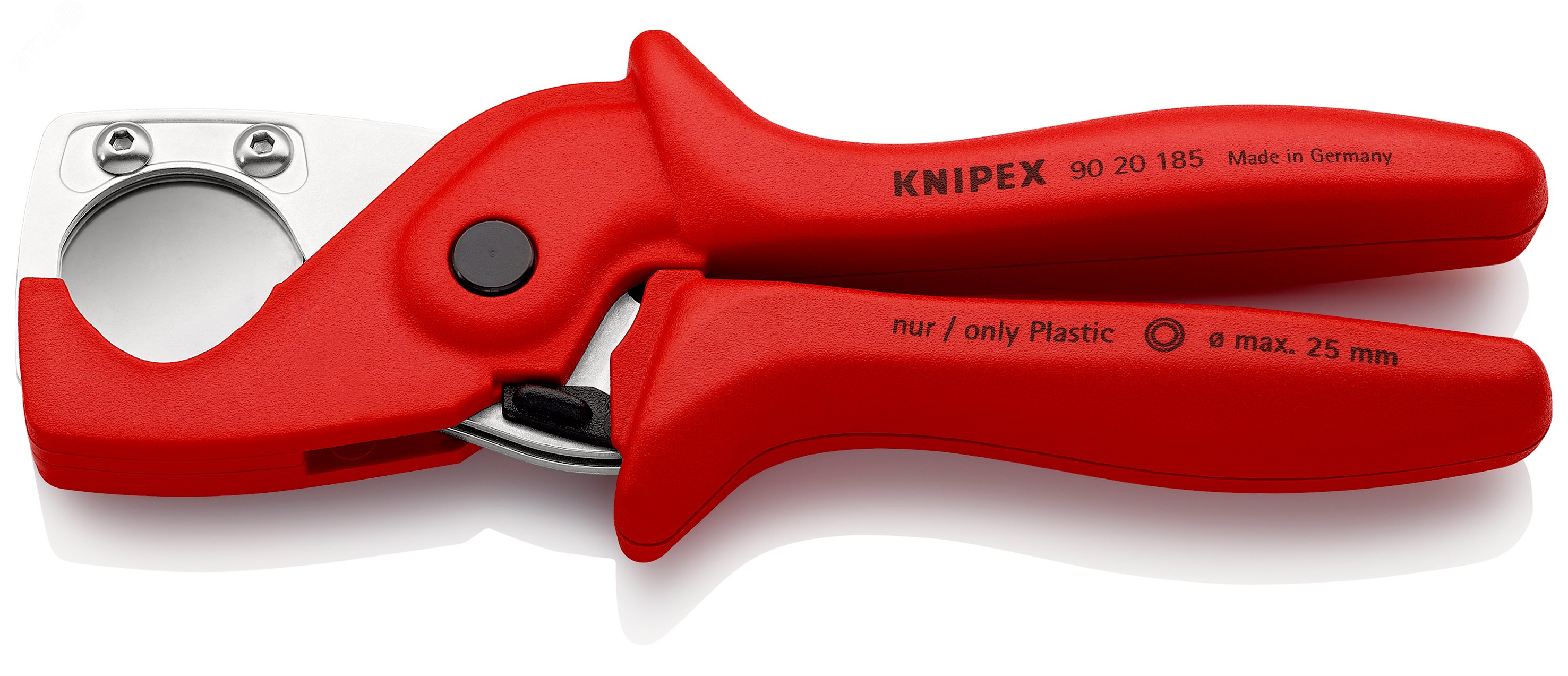 Труборез-ножницы для шлангов и защитных труб ( 25 мм) L-185 мм блистер KN-9020185SB KNIPEX - превью 2