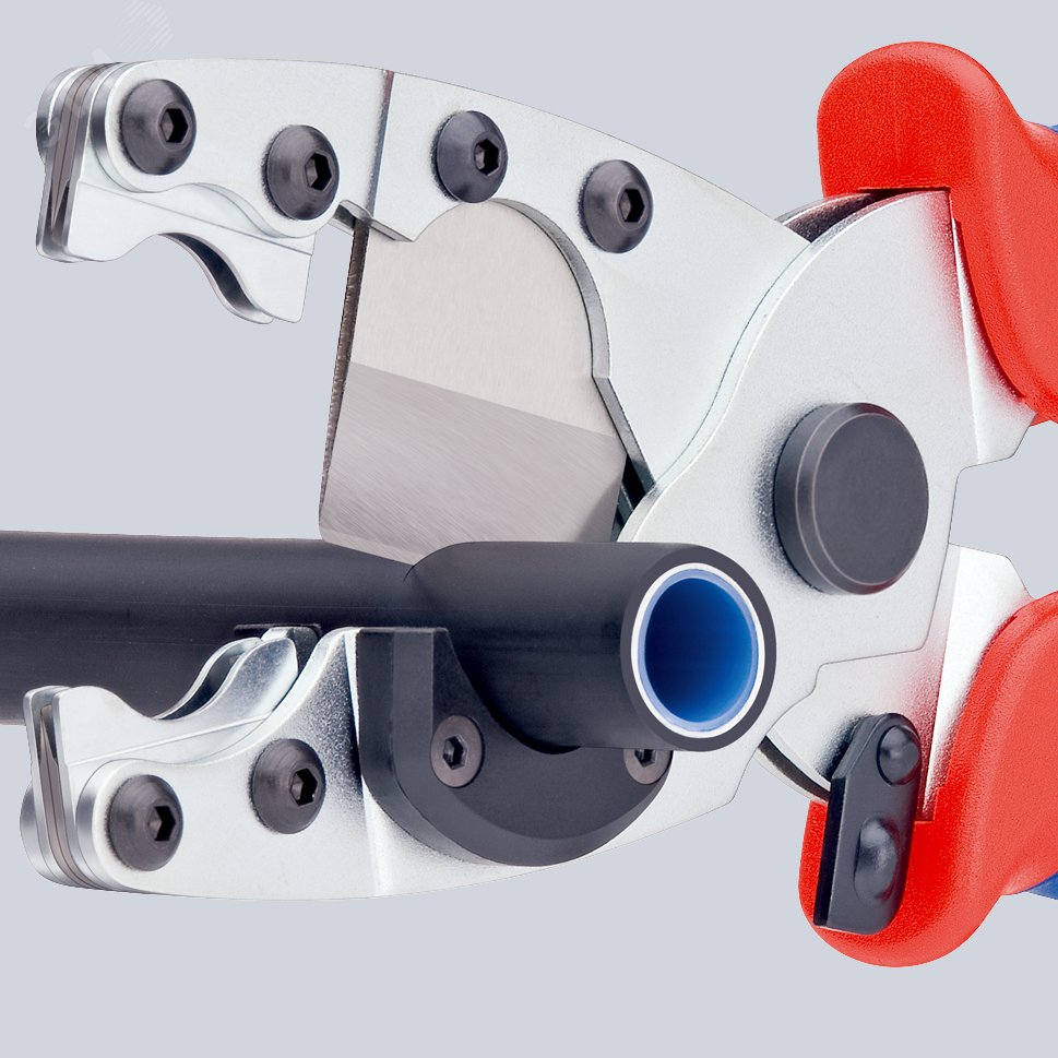 Труборез-ножницы для комбинированных многослойных ( 12 -25 мм) и защитных труб ( 18 - 35 мм) L-210 мм KN-902520 KNIPEX - превью 4