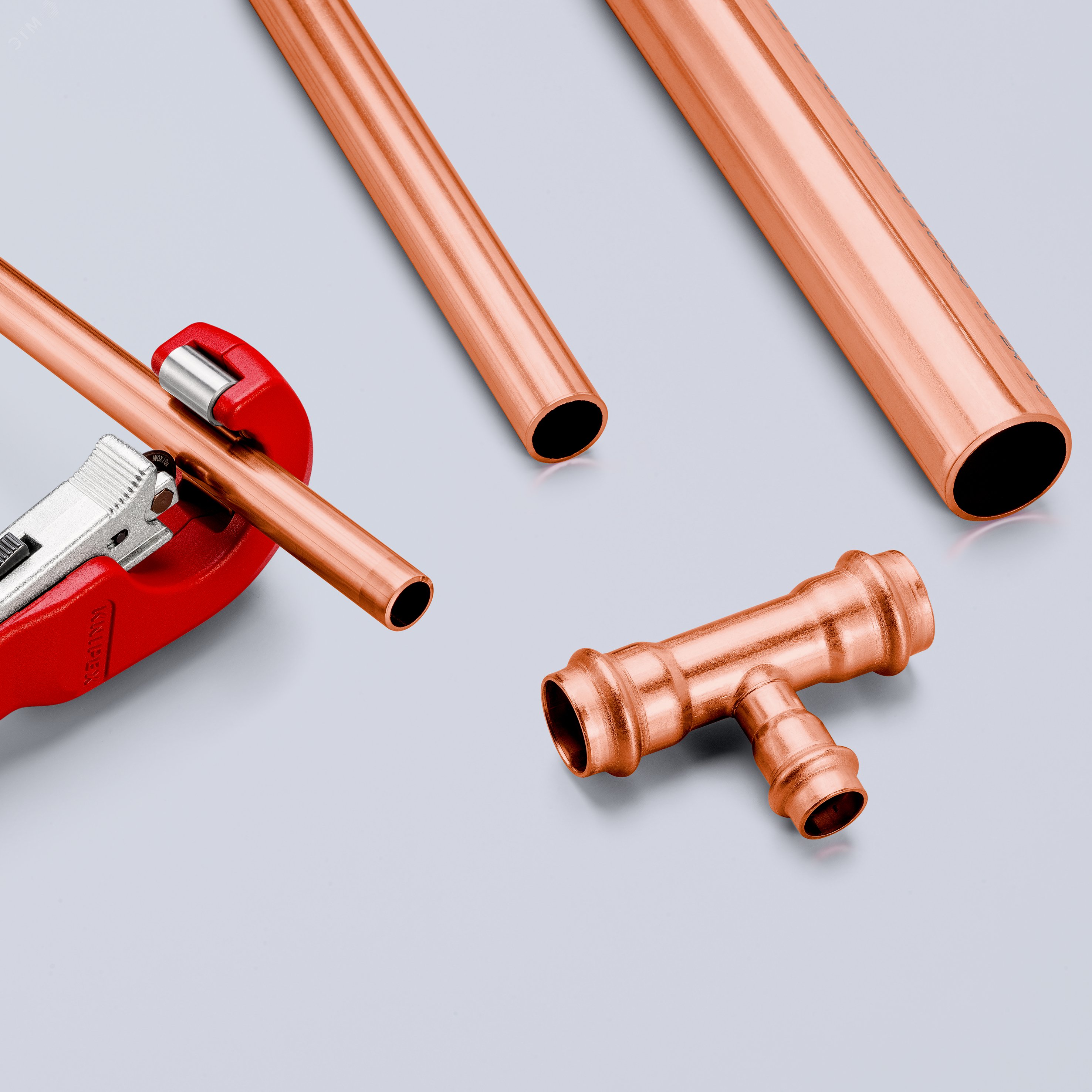 Труборез для стали и цветных металлов TubiX рез: d 6 - 35 мм (1/4-1 3/8) толщина стенок до 2 мм L-260 мм с держателем для торгового оборудования KN-903102SB KNIPEX - превью 22