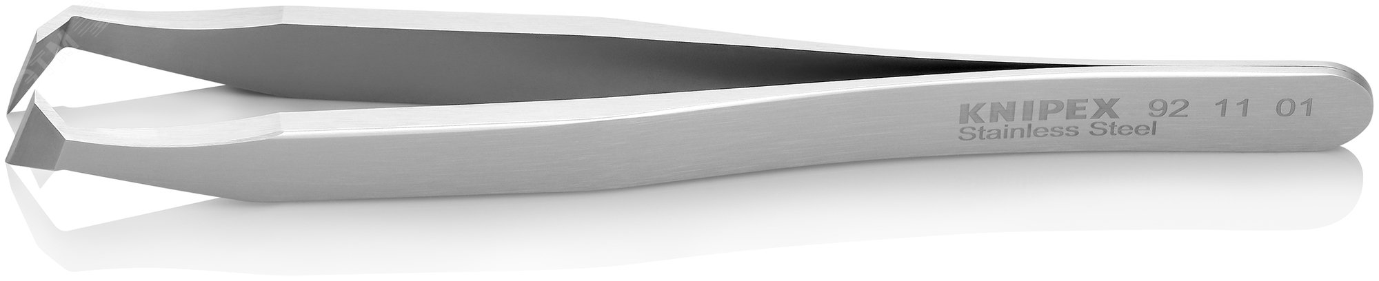 Изображение товара Пинцет режущий мартенситная сталь, 115 мм, гладкие изогнутые губки (шт)