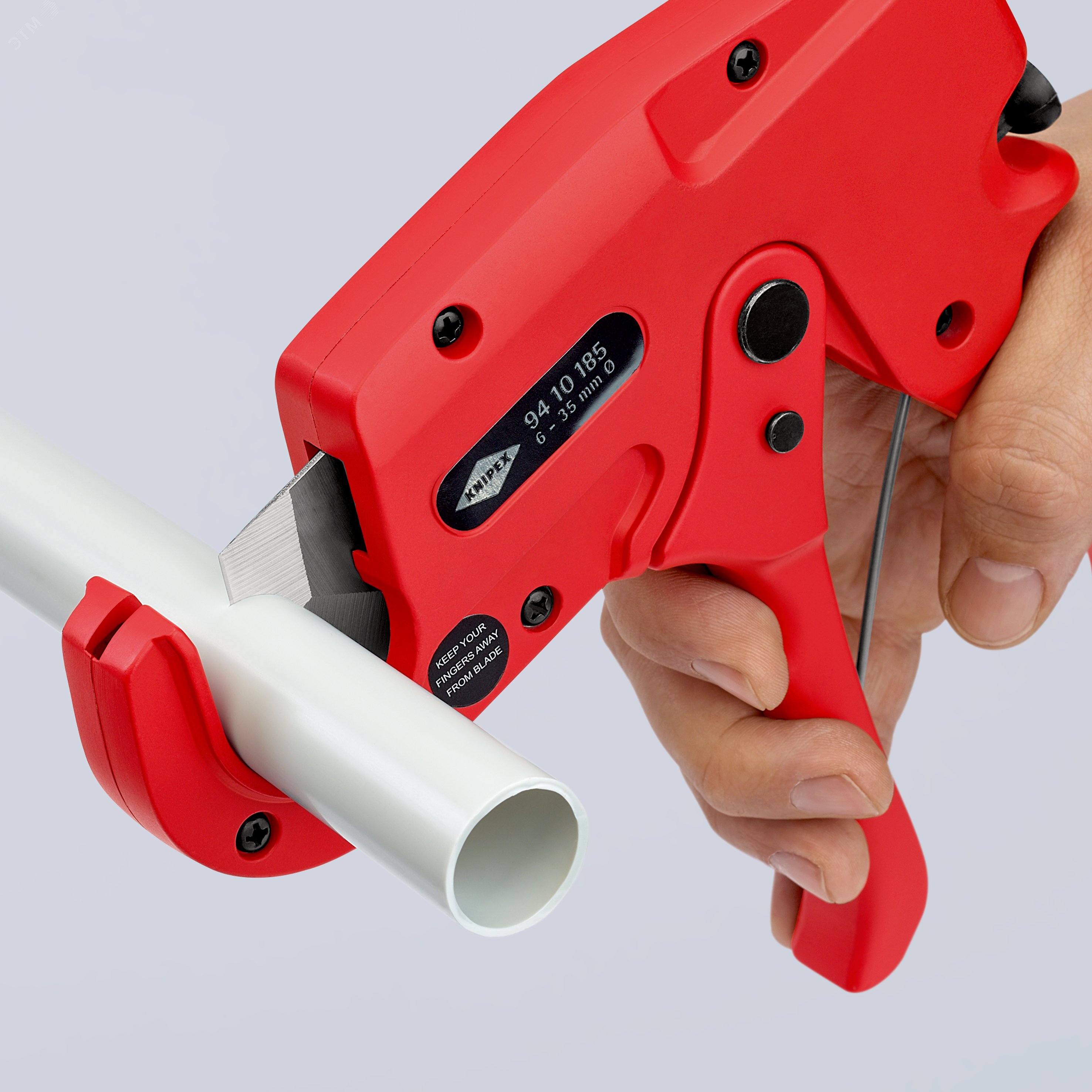 Труборез-ножницы для пластиковых труб (изолированныеующих) 6-35мм L=185мм KN-9410185 KNIPEX - превью 8