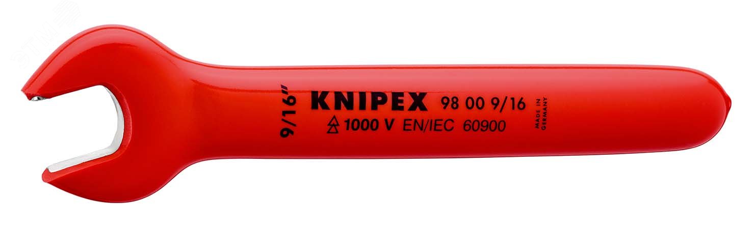 Изображение товара Ключ рожковый VDE 1000V 9/16 от KNIPEX диэлектрический