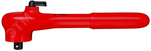 Изображение товара Рукоятка трещоточная VDE 1000V KNIPEX 3/8 с флажковым переключателем
