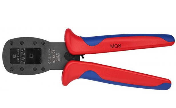 Пресс-клещи для миниатюрных штекеров параллельный обжим штекеры Mini-FiT™ Molex LLC кол-во гнёзд: 3 AWG 16/18/20-24 L-190 мм 2-компонентные рукоятки