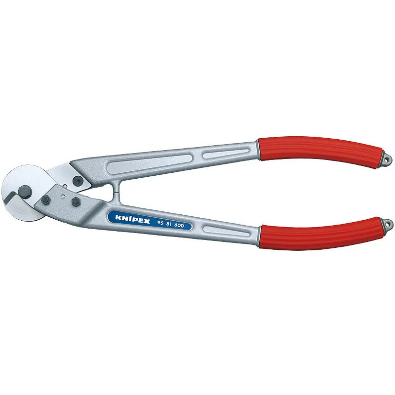 Тросорез усиленная ножевая головка для реза сталеалюминиевого ACSR кабеля рез кабель 150мм проволочный трос 16мм проволока средней твердости 10мм рояльная струна (42 HRC) 45мм L=600мм обливные рукоятки