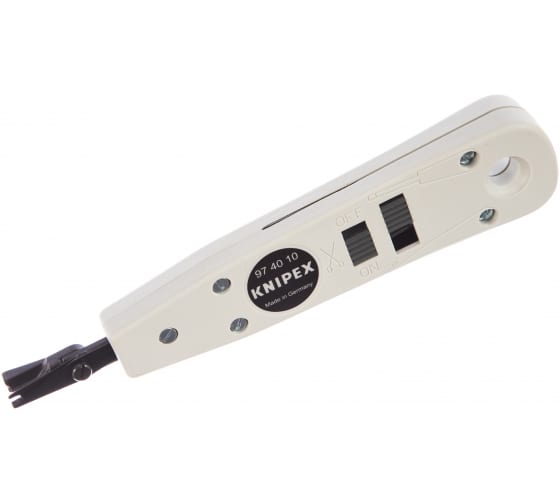 Инструмент для укладки кабелей LSA-Plus и их аналогов для укладки кабелей в каналы розетки и панели для кабелей типа UTP и STP 04 - 08 мм L-175 мм со встроенным крюком для вытягивания с разблокировкой