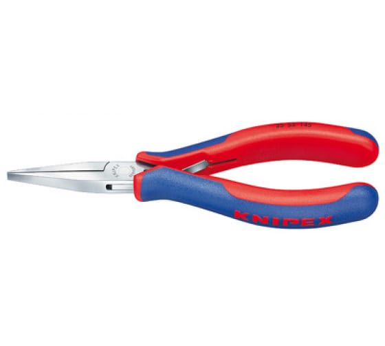 Длинногубцы захватные для электроники плоские губки L-145 мм 2-компонентные рукоятки