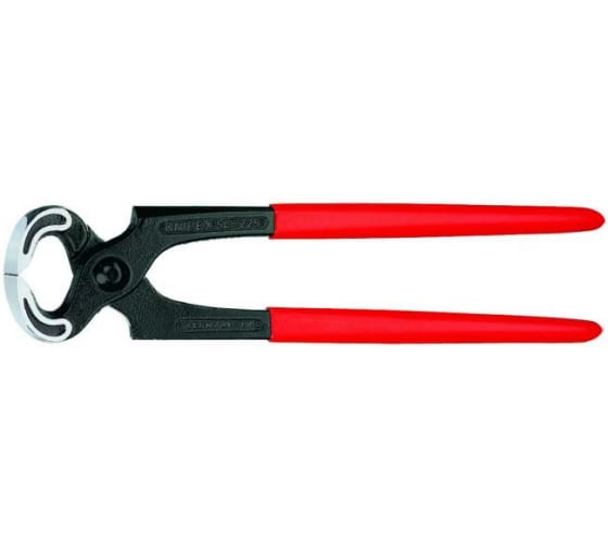 Кусачки торцевые плотницкие резка - проволока средней твердости 18мм режущая кромка 60HRC / 205мм L=160мм черные обливные рукоятки блистер