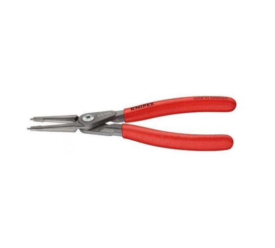 Щипцы прецизионные для внутренних стопорных колец прямые губки посадочный размер 40-100мм диаметр наконечников 23мм L=225мм Cr-V черные обливные рукоятки