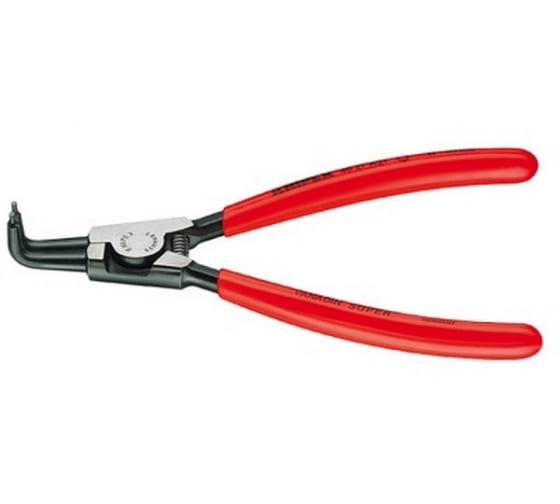 Щипцы для внешних стопорных колец губки под углом 90° посадочный размер 85 - 140 мм диаметр наконечников 32 мм L-300 мм Cr-V чёрные обливные рукоятки