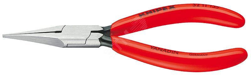 Изображение товара Плоскогубцы для регулировки реле KNIPEX 135 мм узкие плоские губки без насечки