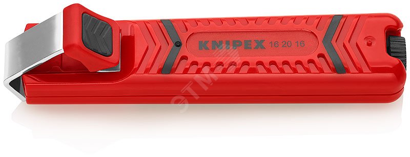 Стриппер для стандартного круглого кабеля вращающееся лезвие для реза по окружности и продольного реза зачистка: 4 -16 мм L-130 мм корпус из противоударного пластика блистер KN-162016SB KNIPEX - превью