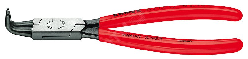 Изображение товара Щипцы для внутренних стопорных колец KNIPEX 44 21 J11 SB из Cr-V с углом 90°