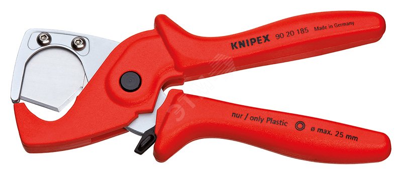 Труборез-ножницы для шлангов и защитных труб ( 25 мм) L-185 мм блистер KN-9020185SB KNIPEX - превью