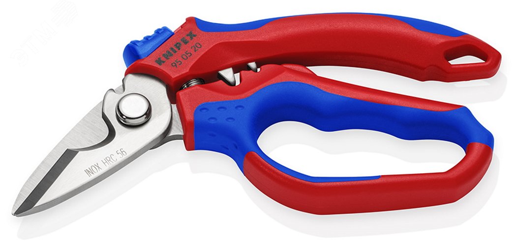 Изображение товара Угловые ножницы электрика KNIPEX для обжима и резки гильз 180 мм нержавеющая сталь