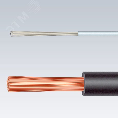 Стриппер автоматический зачистка 02-6мм (AWG 24-10) резка - кабеля 25мм L=195мм рукоятки с зоной мягкого пластика для надежного хвата блистер KN-1262180SB KNIPEX - превью 14