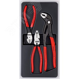 Набор ШГИ особой мощности в ложементе 3 предмета комплектация: 0201180 плоскогубцы 180 мм 7401160 бокорезы 160 мм 8701250 Клещи переставные COBRA 50 мм L-250 мм - фото 2