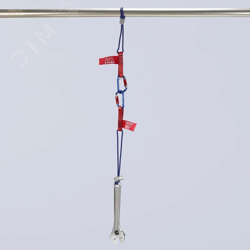 Система страховки инструмента - Ремень 1 шт, карабин 1 шт, нагрузка 6 кг, KNIPEX Tethered Tools - фото 2