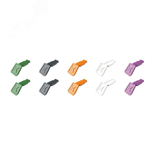Изображение товара Клипса цветная, 5 цветов Микс 2, 10 шт, для маркировки инструмента KNIPEX, ColorCode Clip (шт)