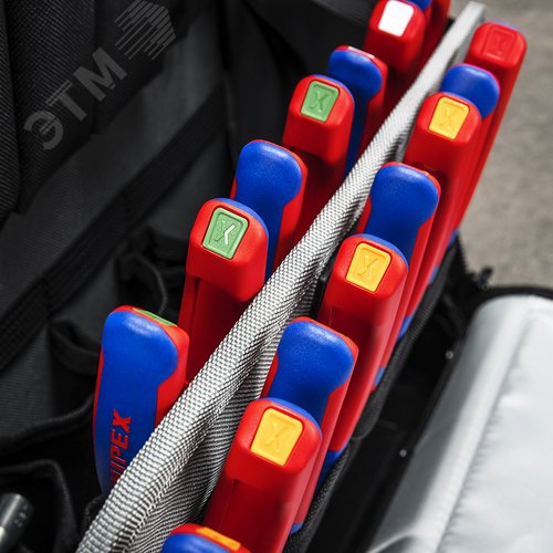 Клипса цветная, красная, 10 шт, для маркировки инструмента KNIPEX, ColorCode Clip - фото 3