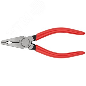 Плоскогубцы комбинированные резка - проволока средней твердости 28мм твердая проволока 18мм кабель 9мм (10мм) L=140мм черные обливные рукоятки - фото 3