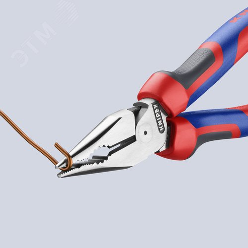 Плоскогубцы комбинированные остроконечные с удлиненными губками, 185 мм, фосфатированные, 2-компонентные ручки - фото 4