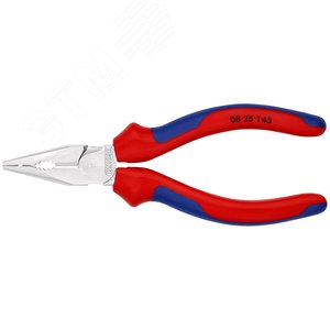 Пассатижи остроконечные с удлиненными губками резка - проволока средней твердости 3мм твердая проволока 2мм кабель 8мм (16мм) L=145мм хромированные двухкомпонентные рукоятки - фото 3