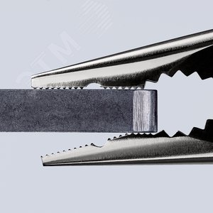 Пассатижи остроконечные с удлиненными губками резка - проволока средней твердости 3мм твердая проволока 2мм кабель 8мм (16мм) L=145мм хромированные двухкомпонентные рукоятки - фото 4