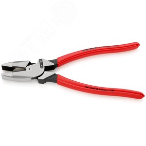Плоскогубцы электромонтера Linemans Pliers резка - проволока средней твердости 46мм твердая проволока 3мм L=240мм обливные рукоятки блистер цвет черный - фото 2